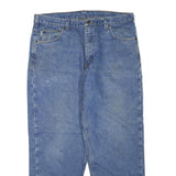 CARHARTT Mens Regular Fit Blue Denim Jeans W38 L30 Classic Zip Cotton Blend