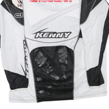 Mens Black & White Racing Graphic Long Sleeve Crew Neck T-Shirt Size L