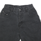 MANISHA Womens Shorts Black Denim Casual M W30 Relaxed Fit