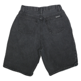 MANISHA Womens Shorts Black Denim Casual M W30 Relaxed Fit