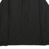 GOLDEN ARROW Mens Black Nylon Shirt L Long Sleeve Button Front Casual