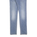 CARHARTT Mens Slim Light Blue Denim Slim Jeans W34 L34 Zip Casual Wear