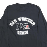 BELTON Mens Black Long Sleeve Crew Neck Delta Valley Aquatics T-Shirt M Graphic
