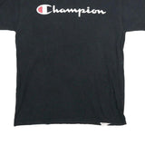 CHAMPION Mens Black Classic T-Shirt M Short Sleeve Crew Neck Logo