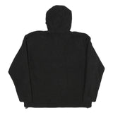 NEW BALANCE Mens Black Outdoor Jacket L Polyester Fleece Hooded Zip Casual