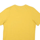 PUMA Mens Yellow Graphic Print T-Shirt M Short Sleeve Crew Neck Cotton Blend