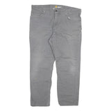 CARHARTT Mens Relaxed Fit Jeans Blue Relaxed Cotton Blend W40 L30 Workwear Zip