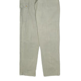 Mens Beige Cotton Regular Cargo Trousers W30 L34 Zip Closure