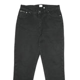 CALVIN KLEIN JEANS Womens Classic Black Skinny Denim Raw W32 L30 Stylish
