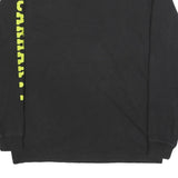 CARHARTT Mens Black S Long Sleeve Crew Neck Logo Print T-Shirt Pocket