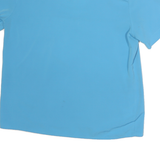 NOTIONS Womens Blue Basic Top Short Sleeve Round Neck Plain S Lightweight