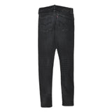 LEVI'S Mens Black Slim Skinny Denim Dark Jeans W28 L31 Zip Cotton Blend