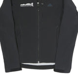ADIDAS Womens Black Outdoor Jacket UK 6 Polyester Blend Zip Sportswear