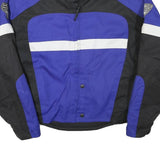 CHOKO Mens Blue & Black Protective Motorcycle Jacket L Polyester Blend Zip