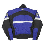 CHOKO Mens Blue & Black Protective Motorcycle Jacket L Polyester Blend Zip