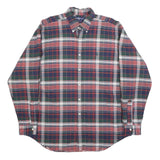 RALPH LAUREN Mens Blue Green Red Checked Shirt L Classic Button-Down Cotton
