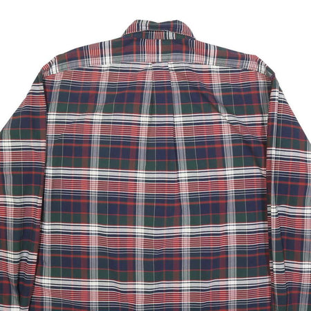 RALPH LAUREN Mens Blue Green Red Checked Shirt L Classic Button-Down Cotton