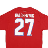 REEBOK Mens Red Montreal Canadiens NHL Graphic T-Shirt XL Short Sleeve Crew Neck
