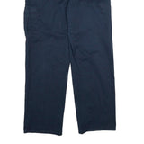 DICKIES Mens Cotton Navy Regular Fit Straight Leg Trousers W34 L31 Workwear
