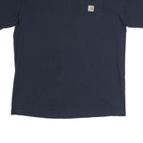 CARHARTT Mens Navy Blue Workwear Pocket T-Shirt XL Short Sleeve Crew Neck
