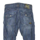G-STAR Mens Blue Denim Casual Shorts M W34 Stylish Cotton Blend Comfortable