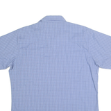 WRANGLER Mens Blue Check Shirt XL Cotton Blend Comfortable Casual