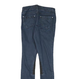 KAREN MILLEN Womens Slim Blue Denim Skinny Jeans W26 L29 Zippered Pockets