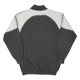 ACTIVE Mens Grey & White Future System 1/4 Zip XL Cotton Blend Sweatshirt