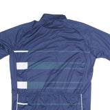 SHIMANO Mens Blue Graphic T-Shirt L Short Sleeve Stand Collar Cycling Jersey