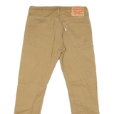 LEVI'S 502 Mens Jeans Beige Slim Skinny Denim W29 L27 Classic Cotton Blend Zip