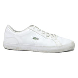 LACOSTE Carnaby Evo Womens Leather Low Top Trainers White UK 5 Casual Comfort