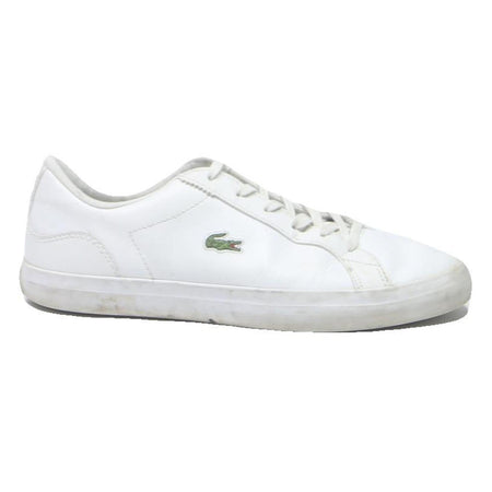 LACOSTE Carnaby Evo Womens Leather Low Top Trainers White UK 5 Casual Comfort