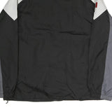 NFL Mens Black Grey White Raiders Zip Jacket L Polyester Sportswear