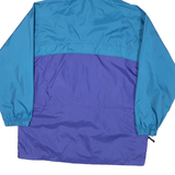 COLUMBIA Mens Blue & Purple Outdoor Jacket L Nylon Zip Hooded Plain Lightweight