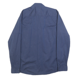 HUGO Mens Blue Cotton Shirt S Smart Casual Long Sleeve Button Collar