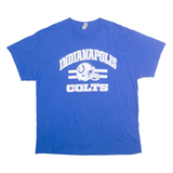 GILDEN Mens Blue Indianapolis Colts T-Shirt XL Short Sleeve Crew Neck Football