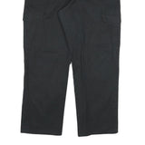 DICKIES Mens Regular Black Cotton Blend Cargo Trousers W34 L28 Workwear Casual