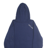 FANATIC Mens Navy Blue Cotton Blend Full Zip Hoodie L Star Logo Dallas