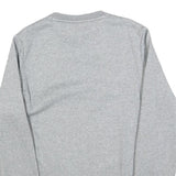 PUMA Mens Grey S Cotton Blend Crew Neck Sweatshirt Logo Casual Pullover