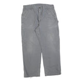 CARHARTT Mens Cotton Blend Relaxed Grey Trousers W38 L32 Workwear Utility