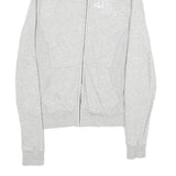 CALVIN KLEIN JEANS Mens Grey Cotton Blend Zip Sweatshirt M Casual Lightweight