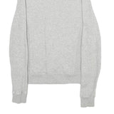 CALVIN KLEIN JEANS Mens Grey Cotton Blend Zip Sweatshirt M Casual Lightweight