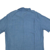 BATIK BAY Mens Blue Rayon Shirt L Hawaiian Style Relaxed Fit Summer Casual