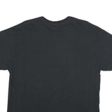 Mens Black Cotton Blend Graphic T-Shirt XL Short Sleeve Crew Neck Baseball Print