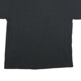 Mens Black Cotton Blend Graphic T-Shirt XL Short Sleeve Crew Neck Baseball Print