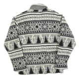 SCHILD Womens Grey & Black Patterned Zip Jacket S Polyester Casual Warm