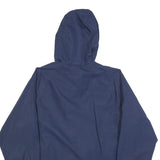 NEW BALANCE Mens Blue & Aqua Zip Hooded Jacket M Polyester Plain Sports Casual