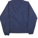 NEW BALANCE Mens Blue & Aqua Zip Hooded Jacket M Polyester Plain Sports Casual