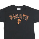 MAJESTIC Mens Black Giants Graphic T-Shirt L Short Sleeve Crew Neck Cotton Blend