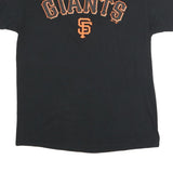 MAJESTIC Mens Black Giants Graphic T-Shirt L Short Sleeve Crew Neck Cotton Blend